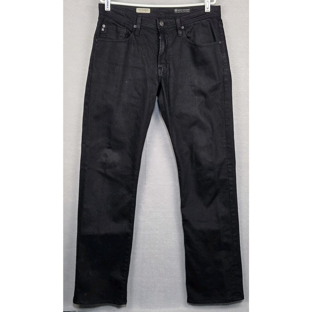 AG Adriano Goldschmied The Protege Straight Leg Jeans Black Mens 34x33